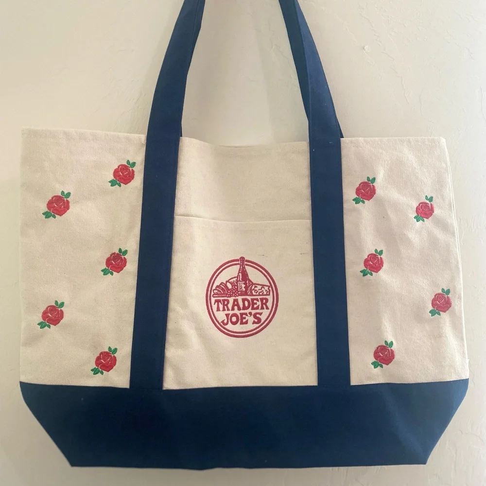 Trader Joe's Reusable Canvas Tote Bag - Picture 3 of 4